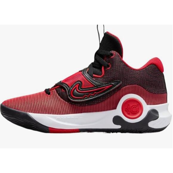 NIKE Men\'s KD Trey 5 X Basketball Shoes Adult DD9538-006 (Black/Red), 13 US